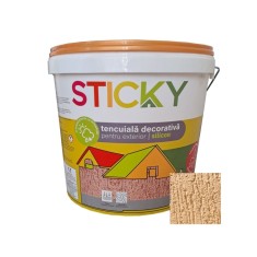 Tencuiala decorativa cu silicon Sticky, 2 mm, aspect scoarta de copac, tropical, interior / exterior, 25 kg