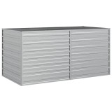 Cumpara ieftin Strat inaltat de gradina argintiu 160x80x77 cm otel galvanizat