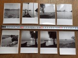 Cumpara ieftin DELTA DUNARII- LOT 8 FOTOGRAFII- , REALIZATE DE VASILE SENCU- CHERHANA + APUS DE SOARE, MILA 23 + BRATUL SULINA ** 1964 SI 1967