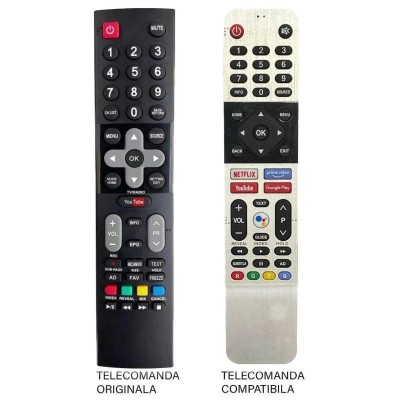 Telecomanda compatibila pentru televizor Tesla 32S367BHS ER 1292-N foto