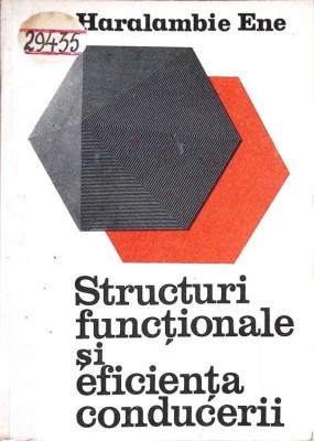 STRUCTURI FUNCTIONALE SI EFICIENTA CONDUCERII-HARALAMBIE ENE-352023 foto