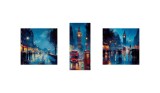 Cumpara ieftin Set 3 tablouri canvas 35 x 35, 35 x 80 cm