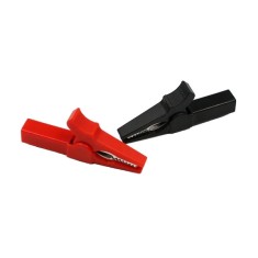 Set 2 clesti crocodil, 55mm, Rosu-Negru