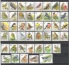 BELGIA-1-PASARI-Buzin-Lot complet de TIMBRE -34-TEMATICA pasari in FRANCI BELGIENI nestampilate, Fauna, Nestampilat