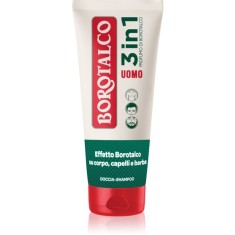 Borotalco MEN 3 in 1 Gel de duș pentru bărbați pentru față, corp și păr parfum Unique Scent of Borotalco 200 ml