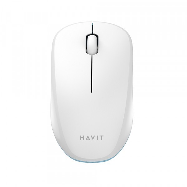 Mouse Wireless HAVIT MS66GT, 1200DPI, Alb Albastru