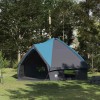 VidaXL Cort Teepee cu acoperiș Albastru și Gri 490 x 410 x 210 cm 42004066