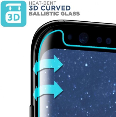 Folie de sticla, case friendly, pentru Samsung Galaxy S9, GloMax 3D Transparent foto