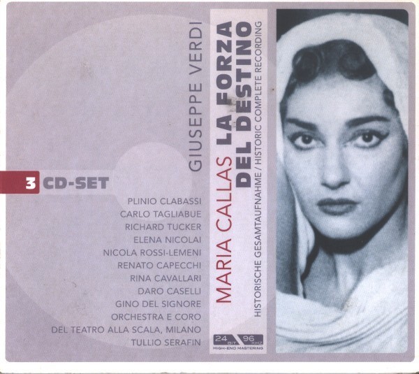 CD 3xCD DELUXE DIGIPACK Verdi ; ' Maria Callas &ndash; La Forza Del Destino (NM)