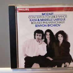 Mozart - Concertos for 2 & 3 Pianos (1990/Philips/Germany) - CD ORIGINAL/ca Nou