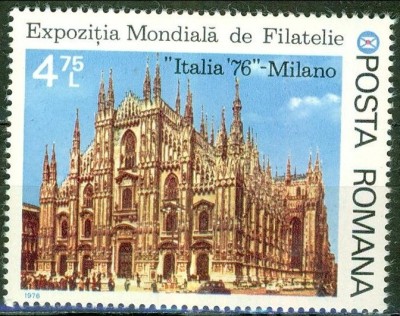 B1758 - Romania 1976 - Expo Milano neuzat,perfecta stare foto