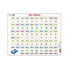 Puzzle maxi Numere intre 1 si 900 si impartiri, orientare tip vedere, 58 de piese, Larsen EduKinder World