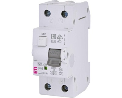 Diferential RCBO 40A 1P+N B 30mA 10kA tip A Eti 002173208 foto