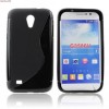Husa Silicon S-Line Neagra pentru Samsung Galaxy Core Lite G3586, Protectie Telefon