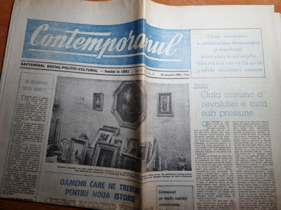 ziarul contemporanul 26 ianuarie 1990-interviu mihai stanescu foto