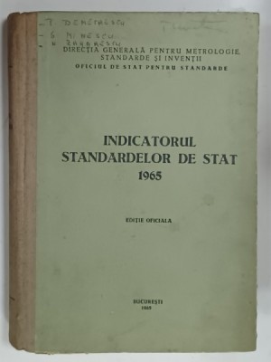 INDICATORUL STANDARDELOR DE STAT , 1965 foto