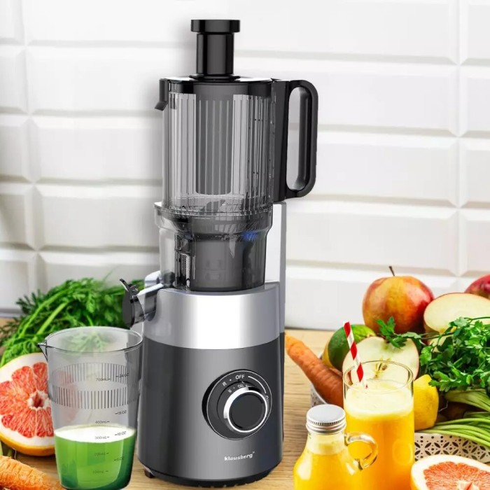 Storcator vertical pentru fructe si legume, putere 180 W, gri, Klausberg