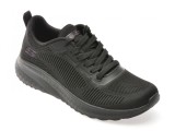 Cumpara ieftin Pantofi sport SKECHERS negri, BOBS SQUAD CHAOS, din material textil