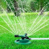 Aspersor Gradina Rotativ 360 Grade, 12 Duze, ABS, Udare Gazon, Curte, Irigare Eficienta, Verde