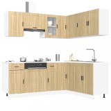 vidaXL Set dulap de bucătărie din 11 piese &bdquo;Porto&rdquo; lemn stejar Sonoma 3314964