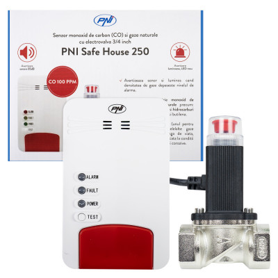 Resigilat : Kit PNI Safe House Dual Gas 250 cu senzori pentru 2 tipuri de gaz mono foto