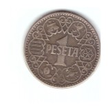 Moneda Spania 1 pesetas 1944, stare buna, curata