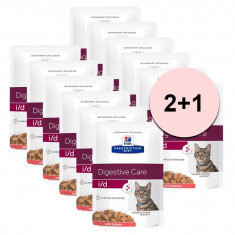 Hill&#039;s Prescription Diet Feline i/d AB+ somon 12 x 85 g 2+1 GRATUIT