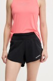 Rossignol pantaloni scurți de antrenament SAPA culoarea negru, cu imprimeu, high waist, RLNWP15