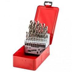 Set 25 buc, Burghie fischer pentru metal, din otel HSS