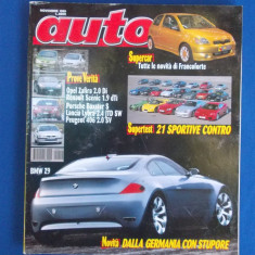 REVISTA AUTO ( IN ITALIANA ) , NR. 11 ( NOIEMBRIE ) / 1999
