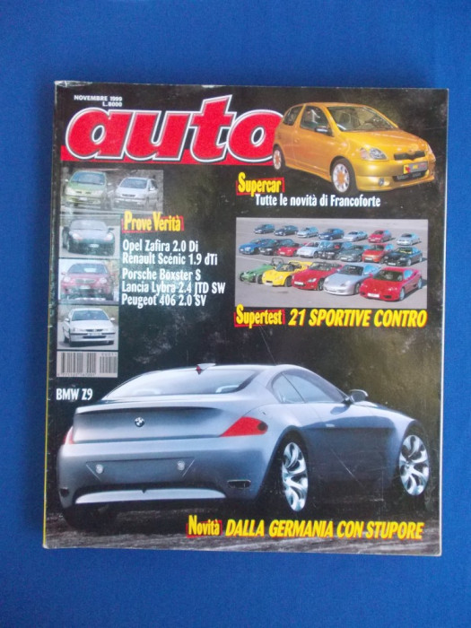 REVISTA AUTO ( IN ITALIANA ) , NR. 11 ( NOIEMBRIE ) / 1999