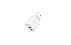 ALIMENTATOR retea 220V GEMBIRD, universal, 1 x USB Type-C 3.4A PD 20W, 1 x USB-A 3.0 maxim 3.4A QC 20W, alb, &quot;TA-UC-PDQC20-01-W&quot; (timbru verde 0.18 le