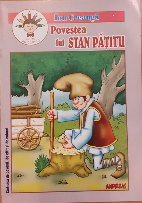 Povestea lui Stan Patitu Carte de colorat