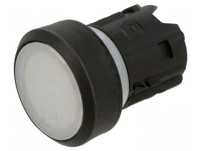 Comutator Alb Plat 22mm Acționat prin Apăsare