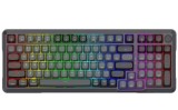 Tastatura Redragon Bragi Pro, iluminare RGB, Wired, Wireless 2.4GHz, Bluetooth (Negru/Gri)