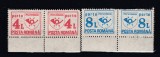 ROMANIA 1992 PORTO DUBLE SERIE MNH