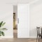 U?a cu Racire vidaXL cu Set de Hardware Alb 73.5x211 cm Lemn Solid De Pin
