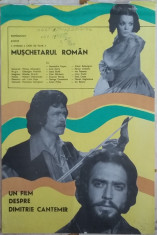 Muschetarul roman afis / poster cinema vintage original foto