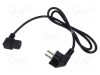 Cablu 3x0,75mm&sup2; PVC 1,2m negru 10A 250V POS