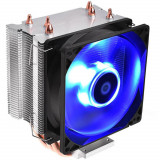 Cumpara ieftin Cooler procesor ID-Cooling SE-913-B, Iluminare albastra, 3 heatpipe-uri 6mm, Compatibil AMD/Intel, Negru/Albastru