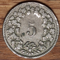 Elvetia - moneda de colectie - 5 rappen 1903 B - stare foarte buna !