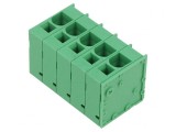 Regletă Conexiuni PCB 90&deg; 10mm 5 Piste 66A