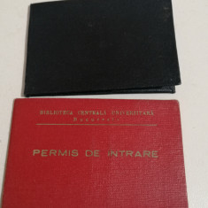 LOT 2 PERMIS INTRARE BIBLIOTECA CENTRALA UNIVERSITARA /+BIBL. MIHAIL SADOVEANU