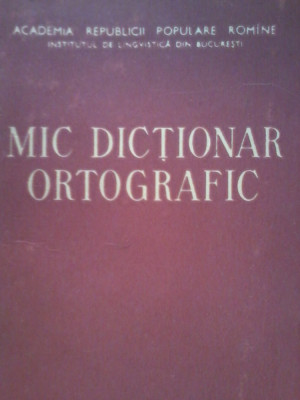 MIc dictionar ortografic foto
