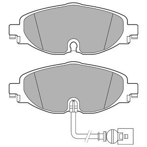 Set placute frana,frana disc VW TOURAN (5T1) (2015 - 2016) KRIEGER 0950006451 foto