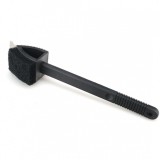 Perie pentru curatat gratarul cu maner, 3 in 1, burete, sarma si racleta, 37.5cm