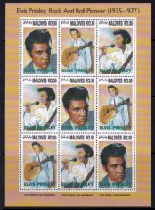 MALDIVES 1993 MUZICA PERSONALITATI ELVIS PRESLEY foto