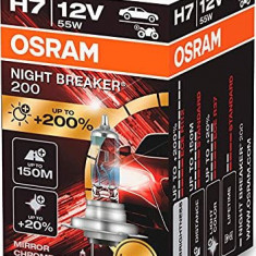 Bec Cu Halogen Osram H7 12v 55w Px26d Night Breaker 200 /1 Buc Amio O-64210NB200