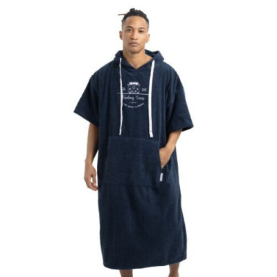 Poncho de surf unisex Homelevel, L-XL, Albastru, Bumbac organic, 54984.20 foto