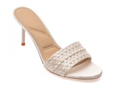 Papuci ALDO albi, ETERNALLY 110, din material textil